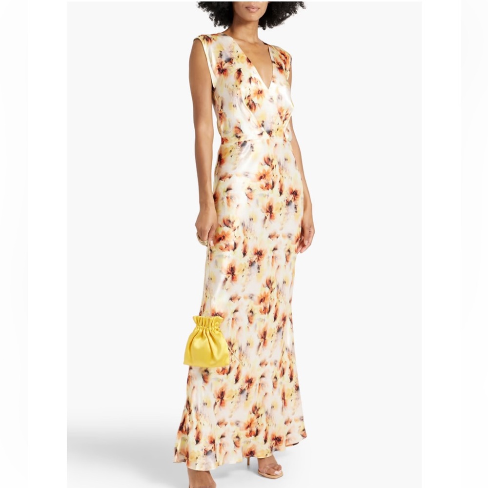NWT Bec + Bridge Sunset floral backless wrap dress 4/S
